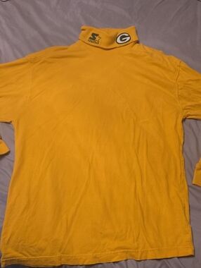 Vintage STARTER Yellow Packers Turtleneck with Team Emblems